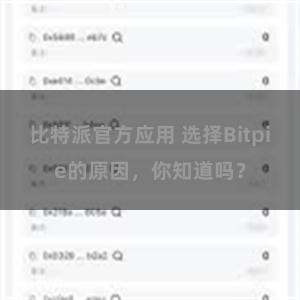 比特派官方应用 选择Bitpie的原因，你知道吗？