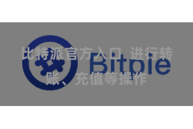 比特派官方入口  进行转账、充值等操作