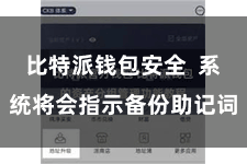 比特派钱包安全  系统将会指示备份助记词