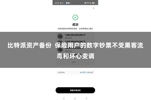 比特派资产备份  保险用户的数字钞票不受黑客流毒和坏心变调